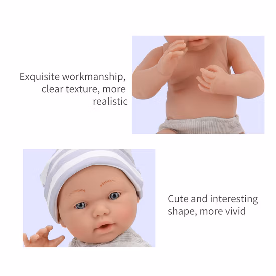 Tombotoys Shantou Toys Großhandel für Kinder, neugeborene Babypuppen, Silikon-Babypuppen, Babydoll-Set, Spielhaus-Spielzeug, niedliche wiedergeborene Babypuppen, Mädchenspielzeug, Babypuppen