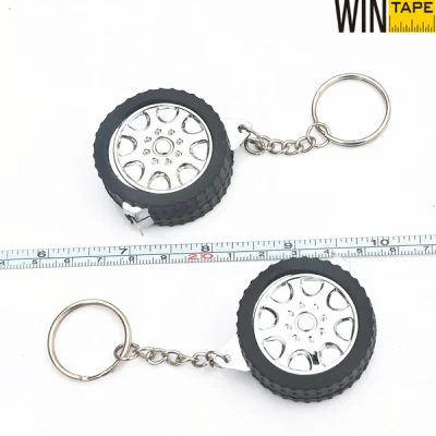 Einziehbarer Schlüsselanhänger aus Kunststoff für Reifenmode mit Ihrem Logo