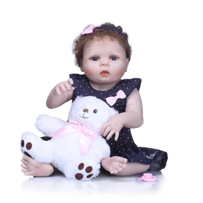 Neue Design Reborn Boneca 55 cm Realistische Prinzessin Vinyl Tuch Körper Reborn Baby Puppe Kinder Geburtstag Weihnachten Geschenk