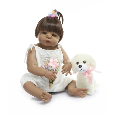 22 Zoll Reborn Babypuppe Mädchen Spielzeug 55 cm Reborn Babypuppe Geschenk Mädchen Puppe Spielzeug Realistische Babypuppen