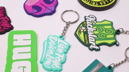 Werbe-Souvenir-Geschenke, Kunststoff-Gummi-PVC-Disney-Logo-Auto-Schlüsselanhänger